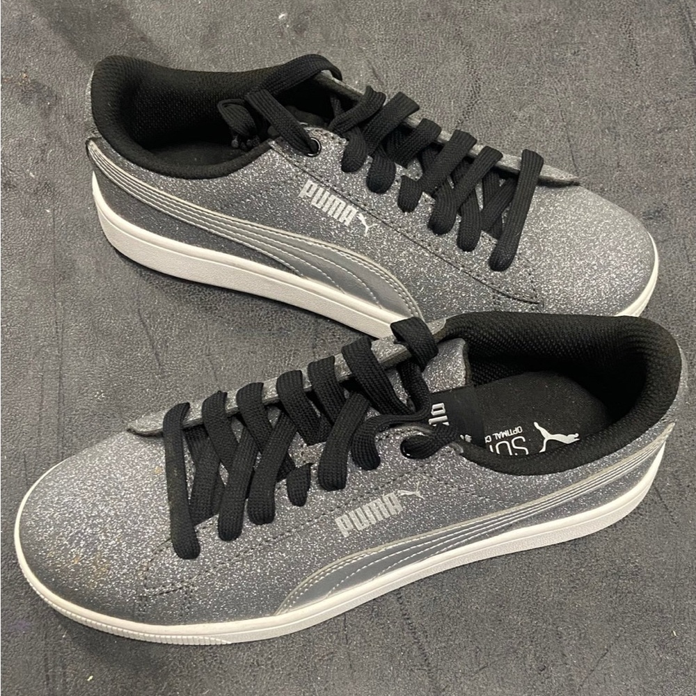 Silver Puma Shoes